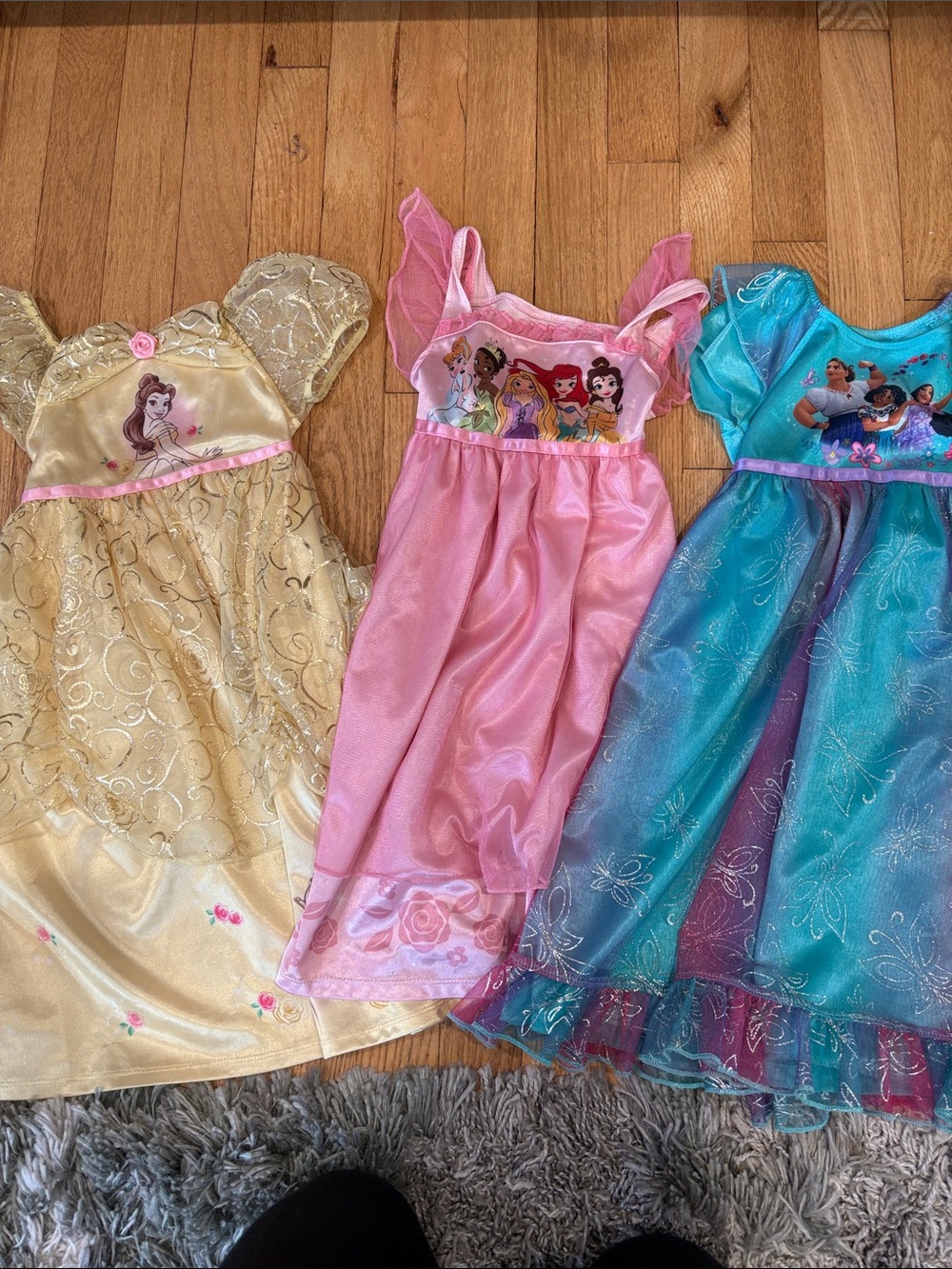 LOT Disney Princess Dress pajamas sz 2T